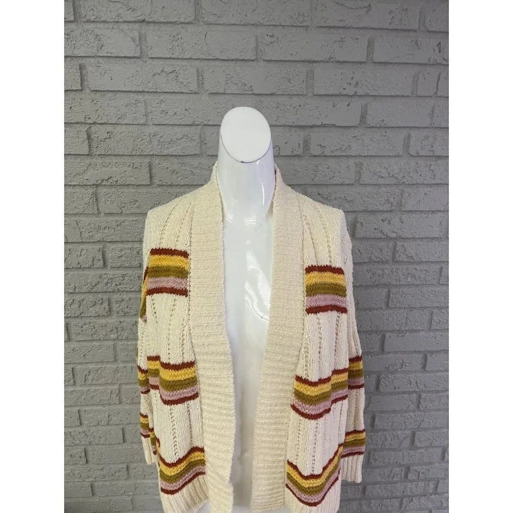 Madewell Multicolored Striped Cardigan / Sweater Size S
